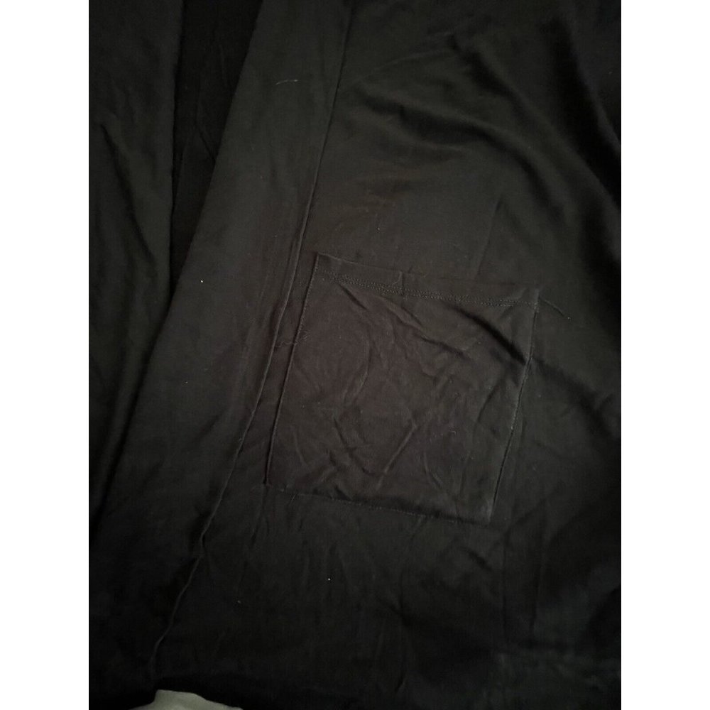 Women’s Dusters Plus Size 1X BY Design Light Duster Cardigan With Pockets Black - Picture 8 of 12